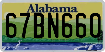 AL license plate 67BN660