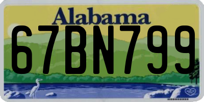 AL license plate 67BN799