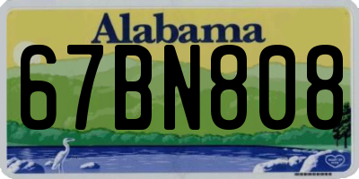 AL license plate 67BN808