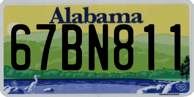 AL license plate 67BN811