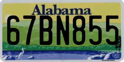 AL license plate 67BN855