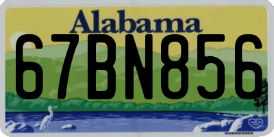 AL license plate 67BN856