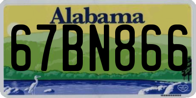 AL license plate 67BN866