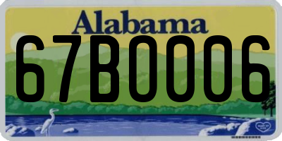 AL license plate 67BO006