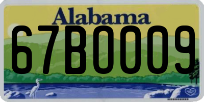 AL license plate 67BO009