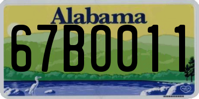 AL license plate 67BO011