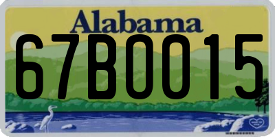 AL license plate 67BO015