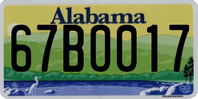 AL license plate 67BO017