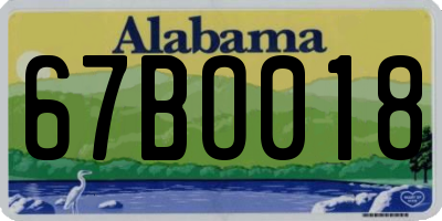 AL license plate 67BO018
