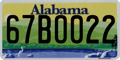 AL license plate 67BO022
