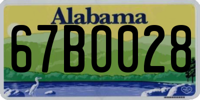 AL license plate 67BO028