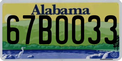 AL license plate 67BO033