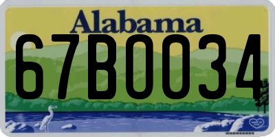 AL license plate 67BO034