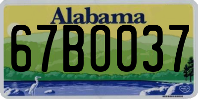 AL license plate 67BO037