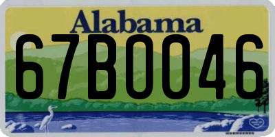 AL license plate 67BO046