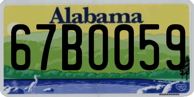 AL license plate 67BO059