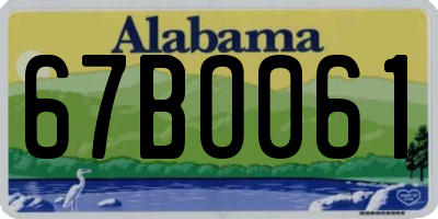 AL license plate 67BO061