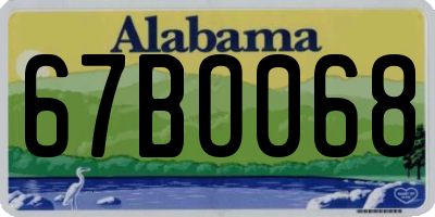 AL license plate 67BO068