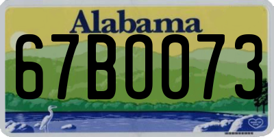 AL license plate 67BO073