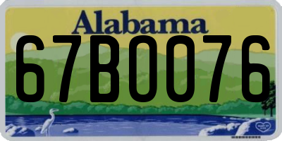 AL license plate 67BO076