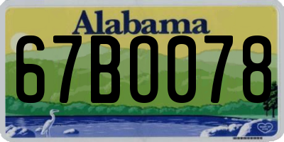 AL license plate 67BO078