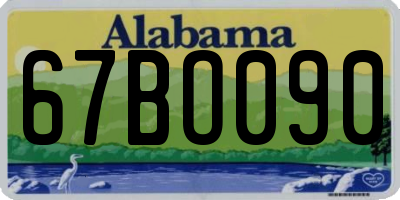 AL license plate 67BO090