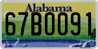 AL license plate 67BO091