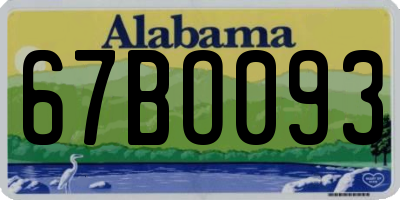 AL license plate 67BO093