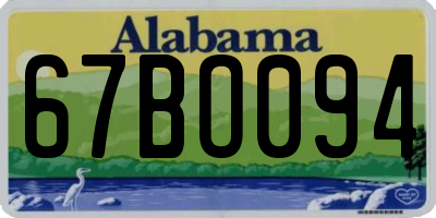 AL license plate 67BO094