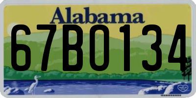 AL license plate 67BO134