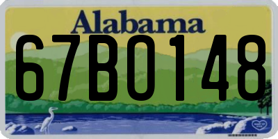 AL license plate 67BO148