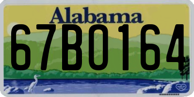 AL license plate 67BO164