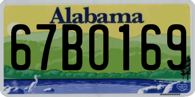 AL license plate 67BO169