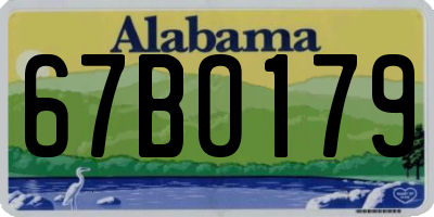 AL license plate 67BO179