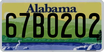 AL license plate 67BO202
