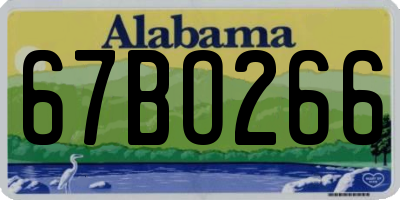 AL license plate 67BO266