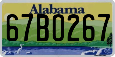 AL license plate 67BO267