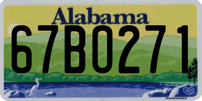 AL license plate 67BO271