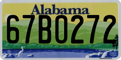 AL license plate 67BO272