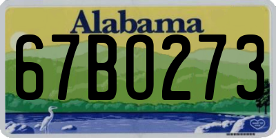 AL license plate 67BO273