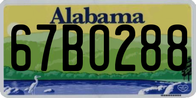AL license plate 67BO288