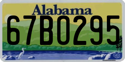 AL license plate 67BO295