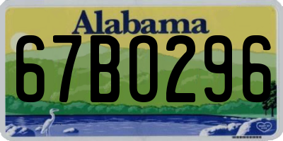 AL license plate 67BO296