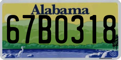 AL license plate 67BO318