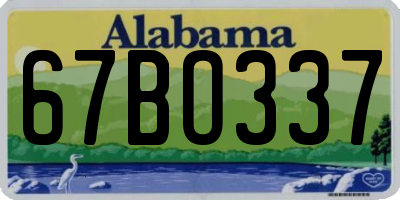 AL license plate 67BO337