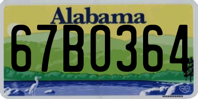 AL license plate 67BO364