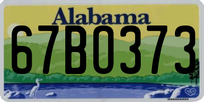 AL license plate 67BO373