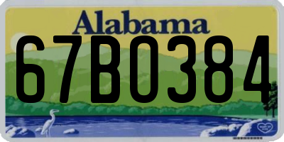 AL license plate 67BO384