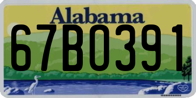 AL license plate 67BO391
