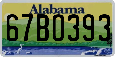 AL license plate 67BO393